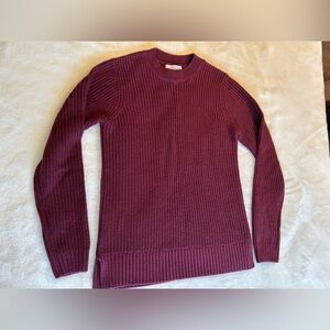 Burgundy Knitted Sweater